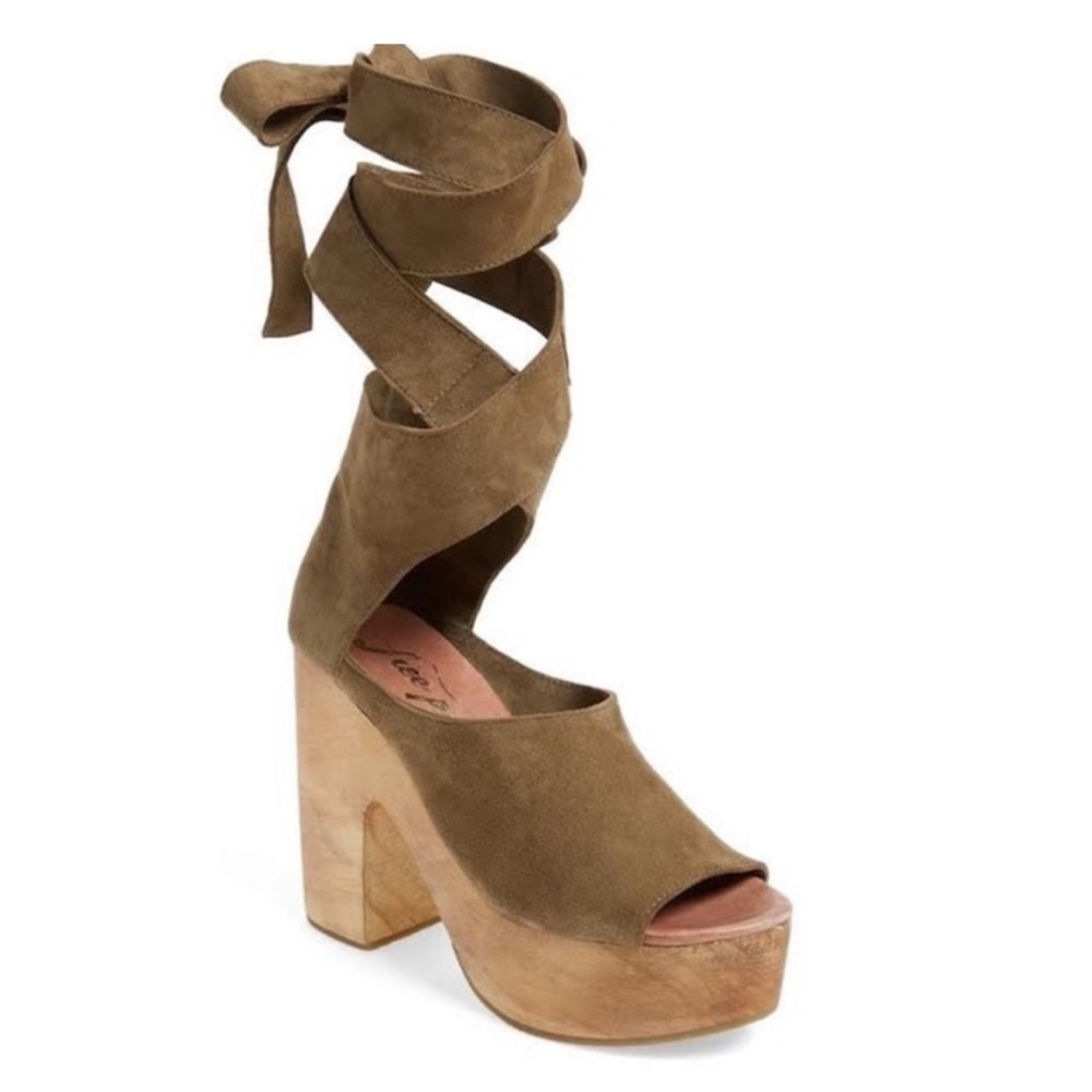 Free People Touch The Sky Platform Clog Sandals